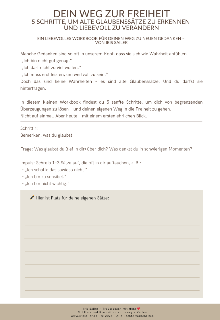 Dein Weg zur Freiheit